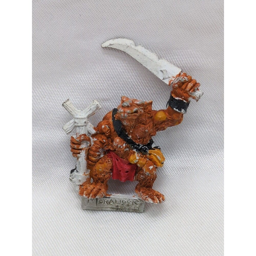 Warhammer Fantasy Skaven Marauder Metal Miniature Sword And Staff